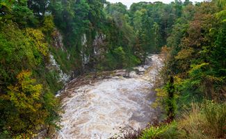 Downstream from the waterfall.
Photography by Malcolm J Smith