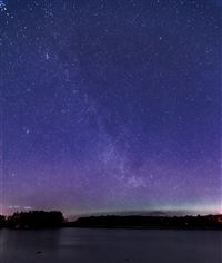 Aurora and Milky Way shots from Clatto Reservoir in Dundee
